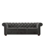 Grey Extra Long Tufted Modular Sofa – furniture thumbnail 8