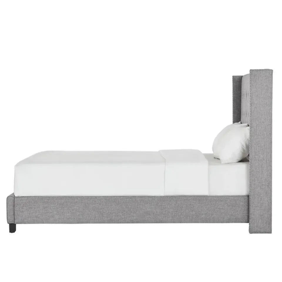 Zavior Melina Tufted Wingback Linen Bed - product image 8
