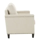 Hersfeld Ivory Fabric Sofa or Loveseat – furniture thumbnail 2
