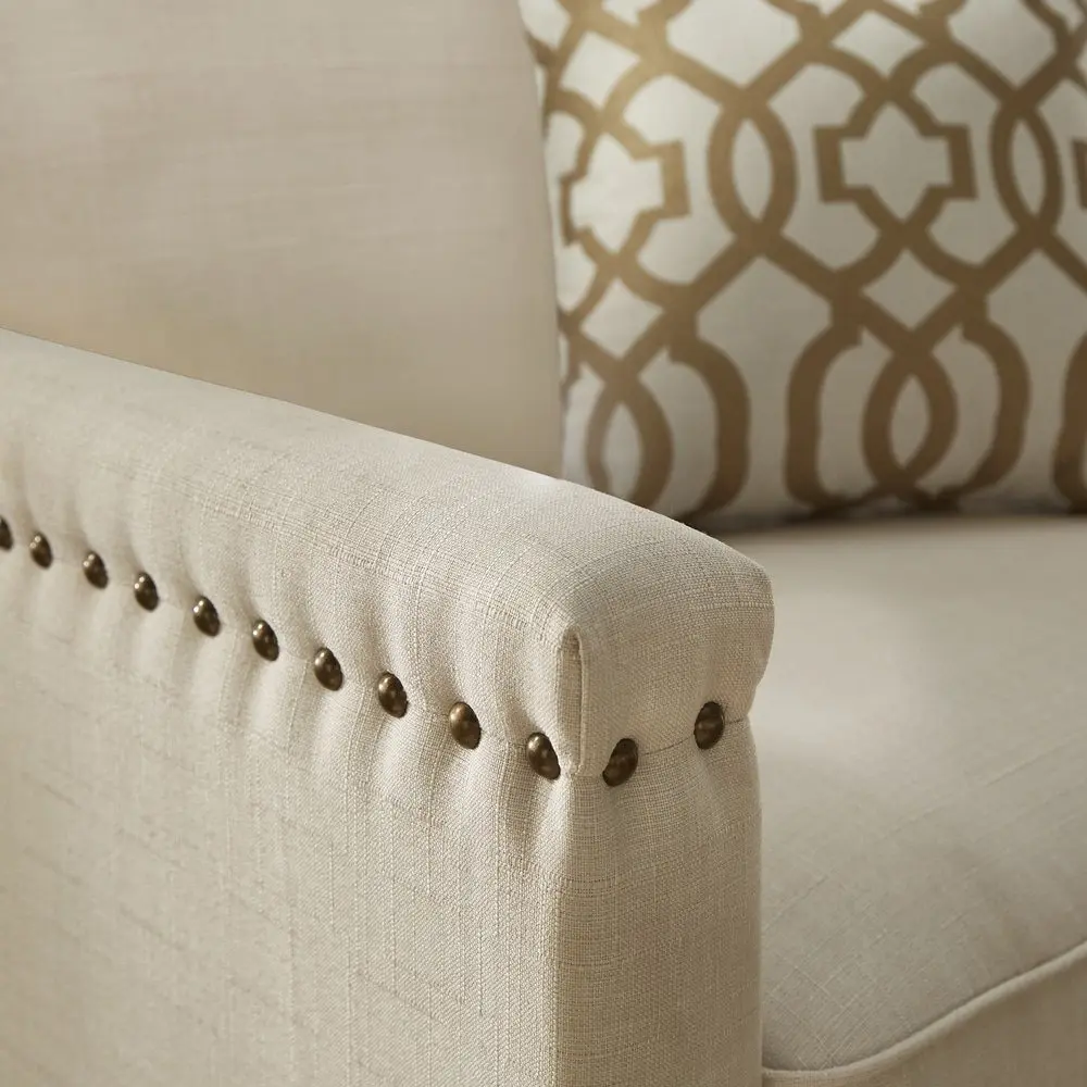 Hersfeld Ivory Fabric Sofa or Loveseat – furniture