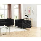 Silver Orchid Winters Velvet Loveseat – furniture thumbnail 4