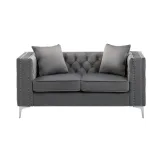 Silver Orchid Winters Velvet Loveseat – furniture thumbnail 5