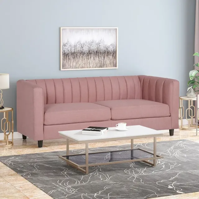 Contemporary Channel Stitched 3 Seater Sofa – furniture