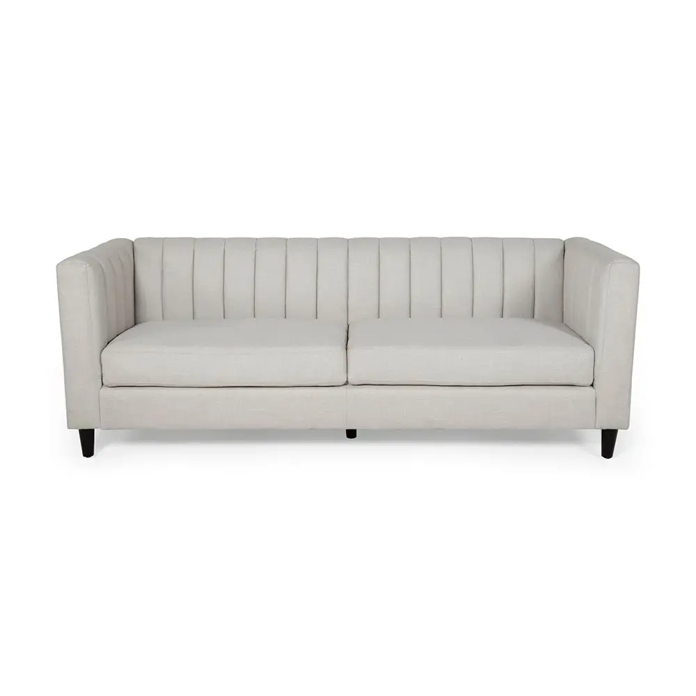 Contemporary Channel Stitched 3 Seater Sofa – furniture