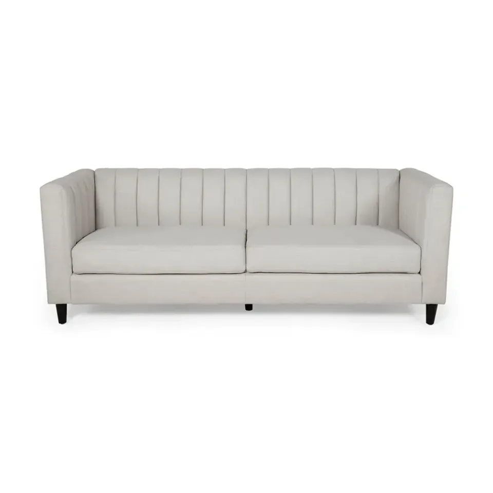 Contemporary Channel Stitched 3 Seater Sofa – furniture - product image 2