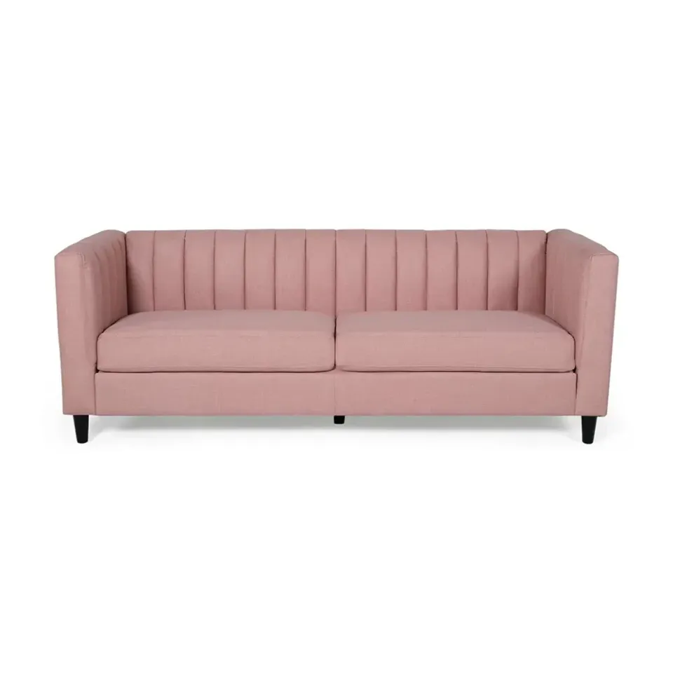 Contemporary Channel Stitched 3 Seater Sofa – furniture - product image 3