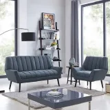 Mid-Century Modern Sofa and ArmChair Set – furniture thumbnail 2