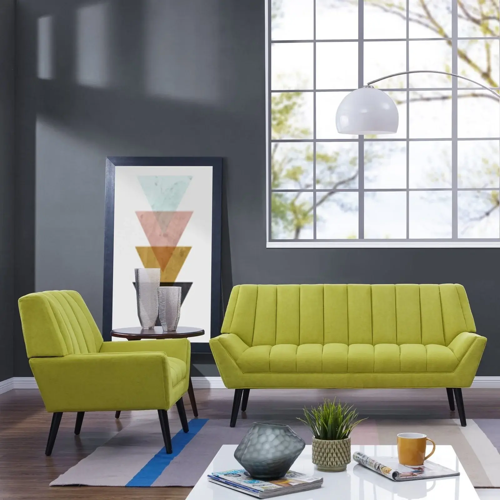 Mid-Century Modern Sofa and ArmChair Set – furniture
