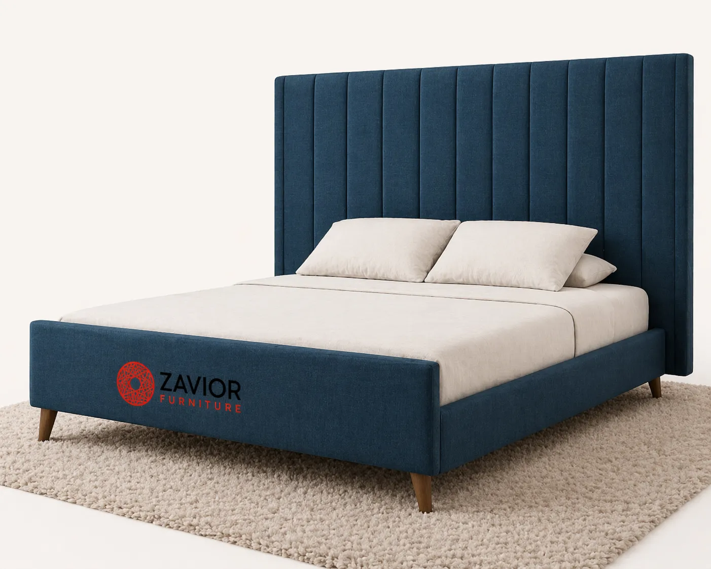 Zavior Mid-Century Upholstered Wall Panel Bed
