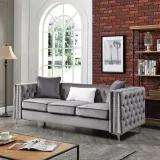 Paige Tufted Velvet Sofa – furniture