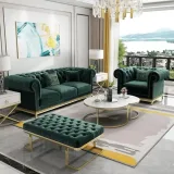 High Profile Sofa with Ottoman – furniture