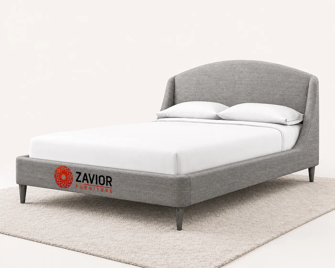 Zavior Mist Upholstered Bed