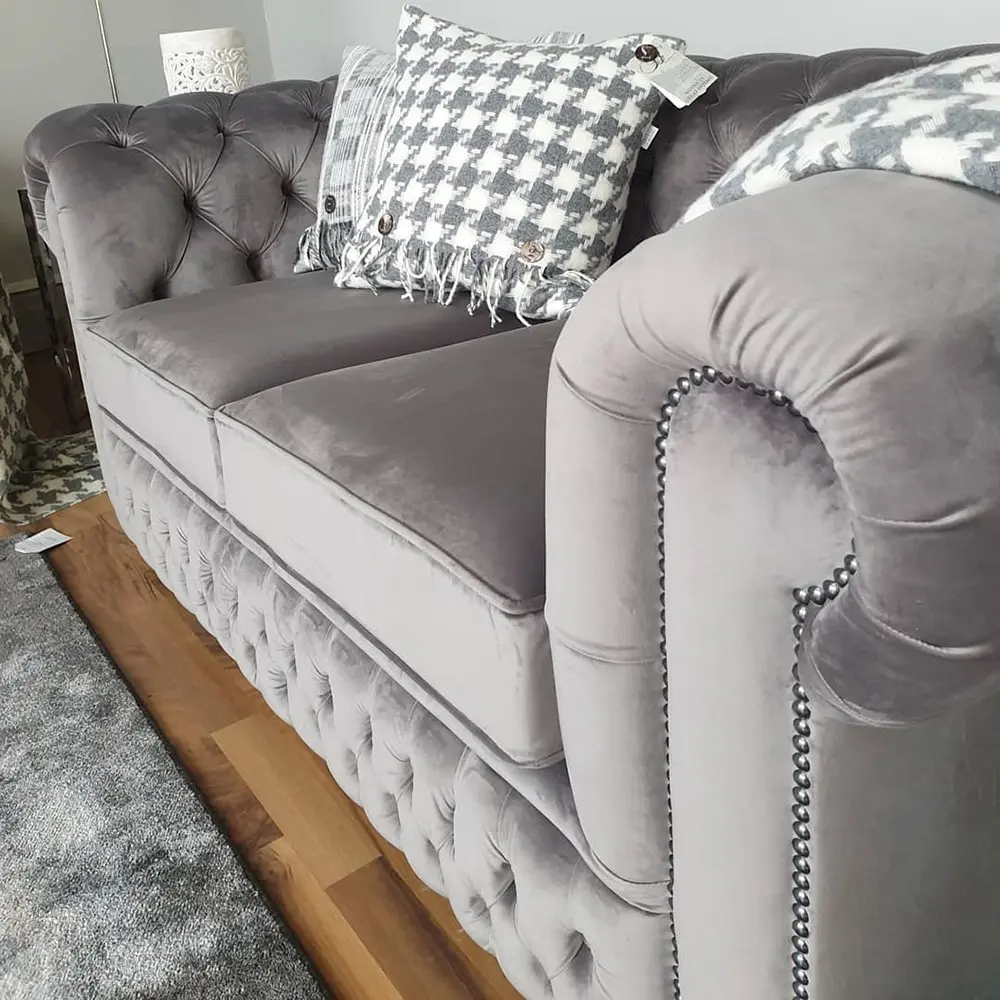 Premier Velvet Upholstered Sofa – furniture