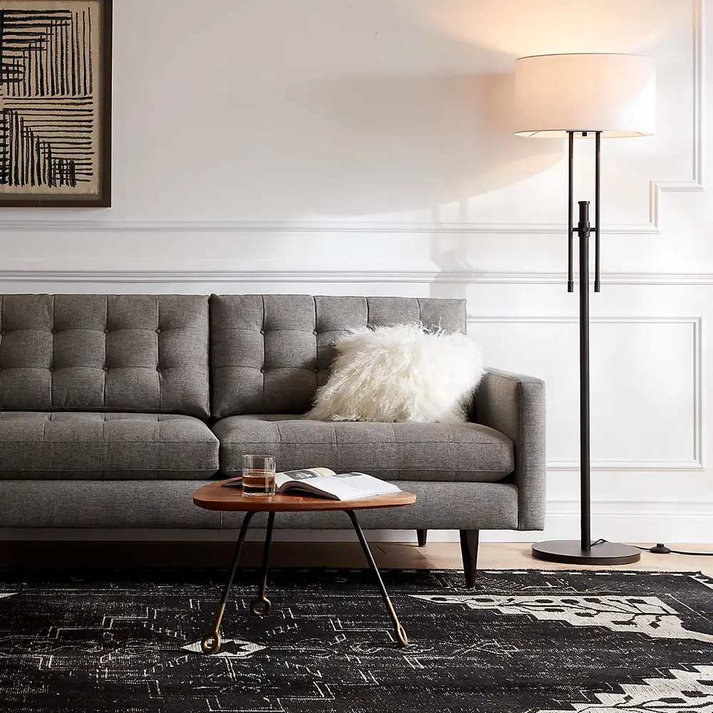 Button Tufted Petrie Midcentury Sofa – furniture