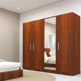 Four Door Wardrobe with Mirror in MDF – furniture thumbnail 3