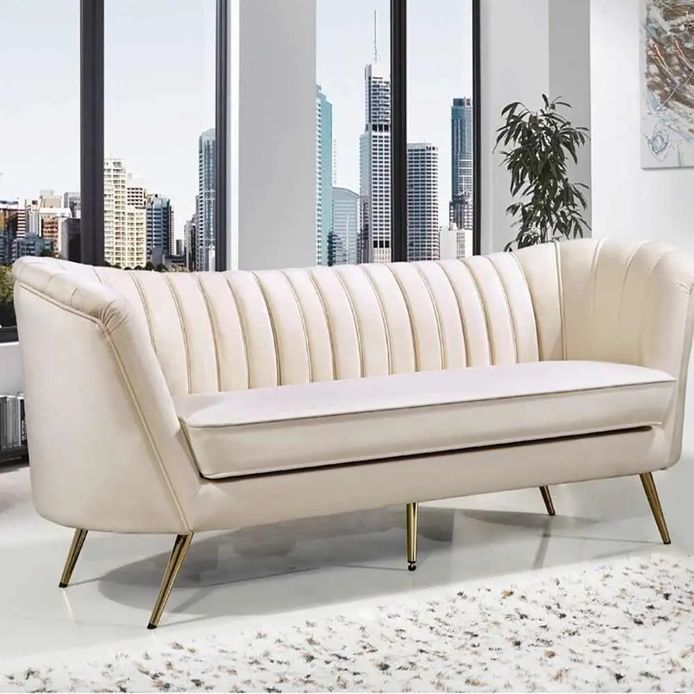 Alexandrea 3 Seater Velvet Sofa – furniture
