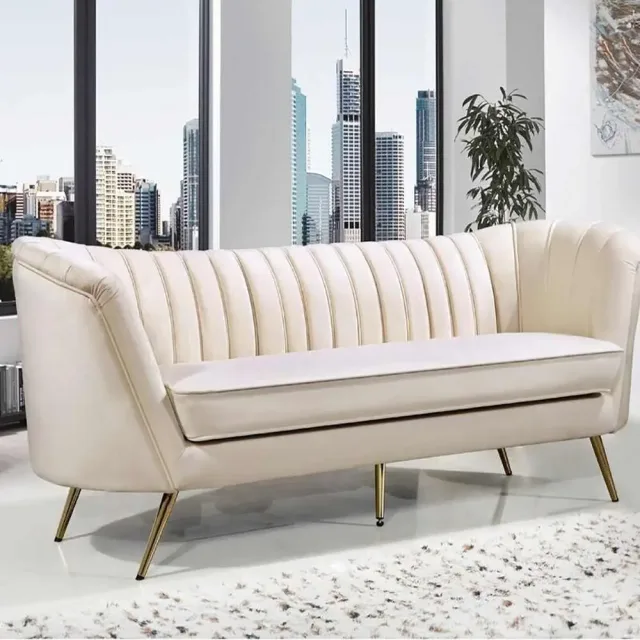 Alexandrea 3 Seater Velvet Sofa – furniture