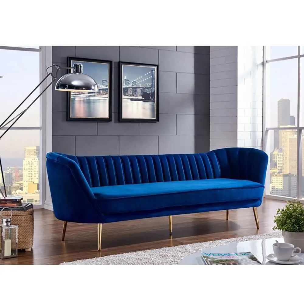 Alexandrea 3 Seater Velvet Sofa – furniture