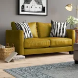 Hubbardston Faux Leather Square Arm Loveseat – furniture thumbnail 6