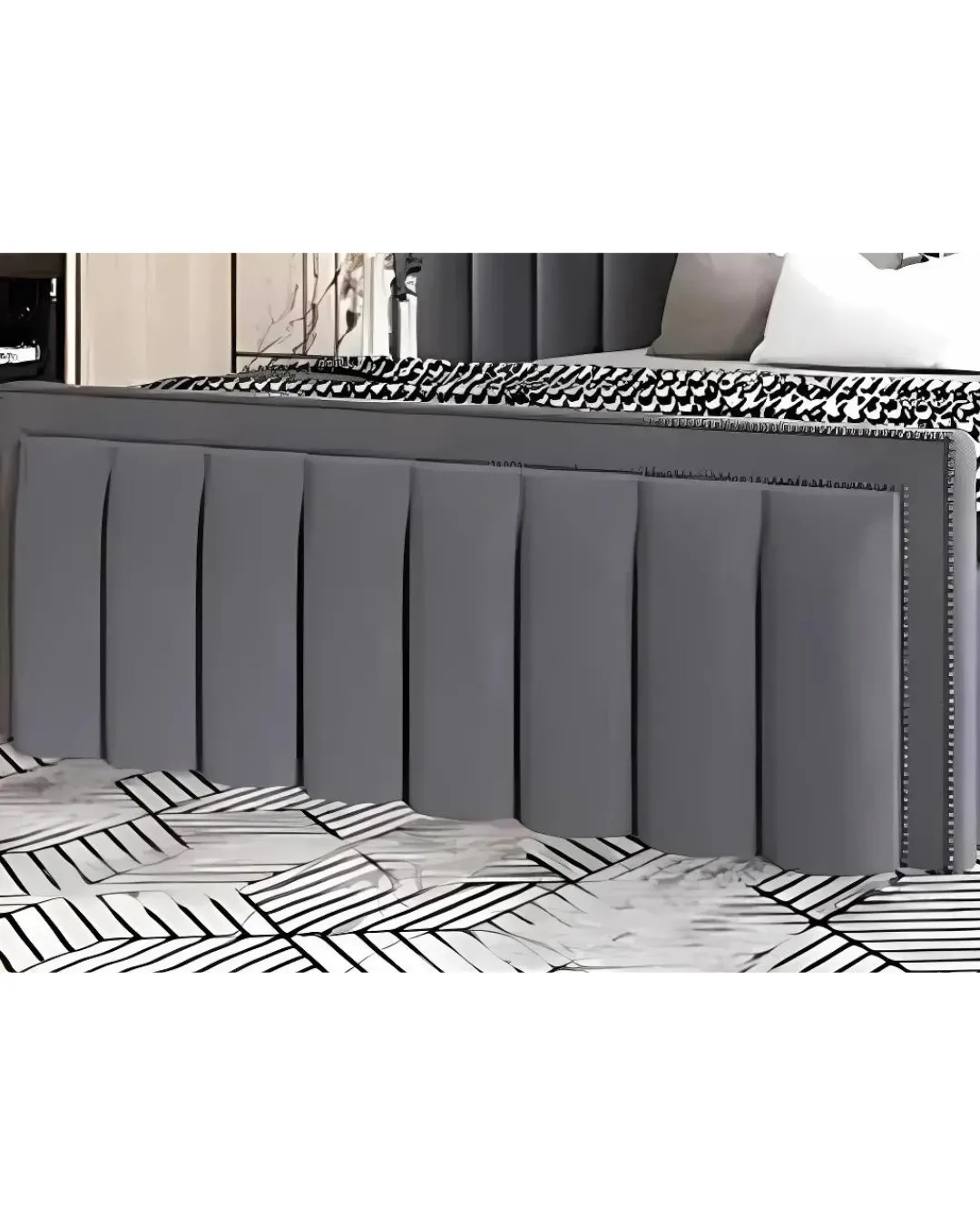 Zavior Velvet Upholstered Platform Bed