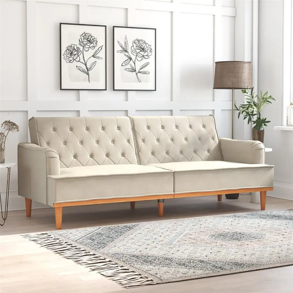 Stella Twin Wide Tufted Back Sofa – furniture
