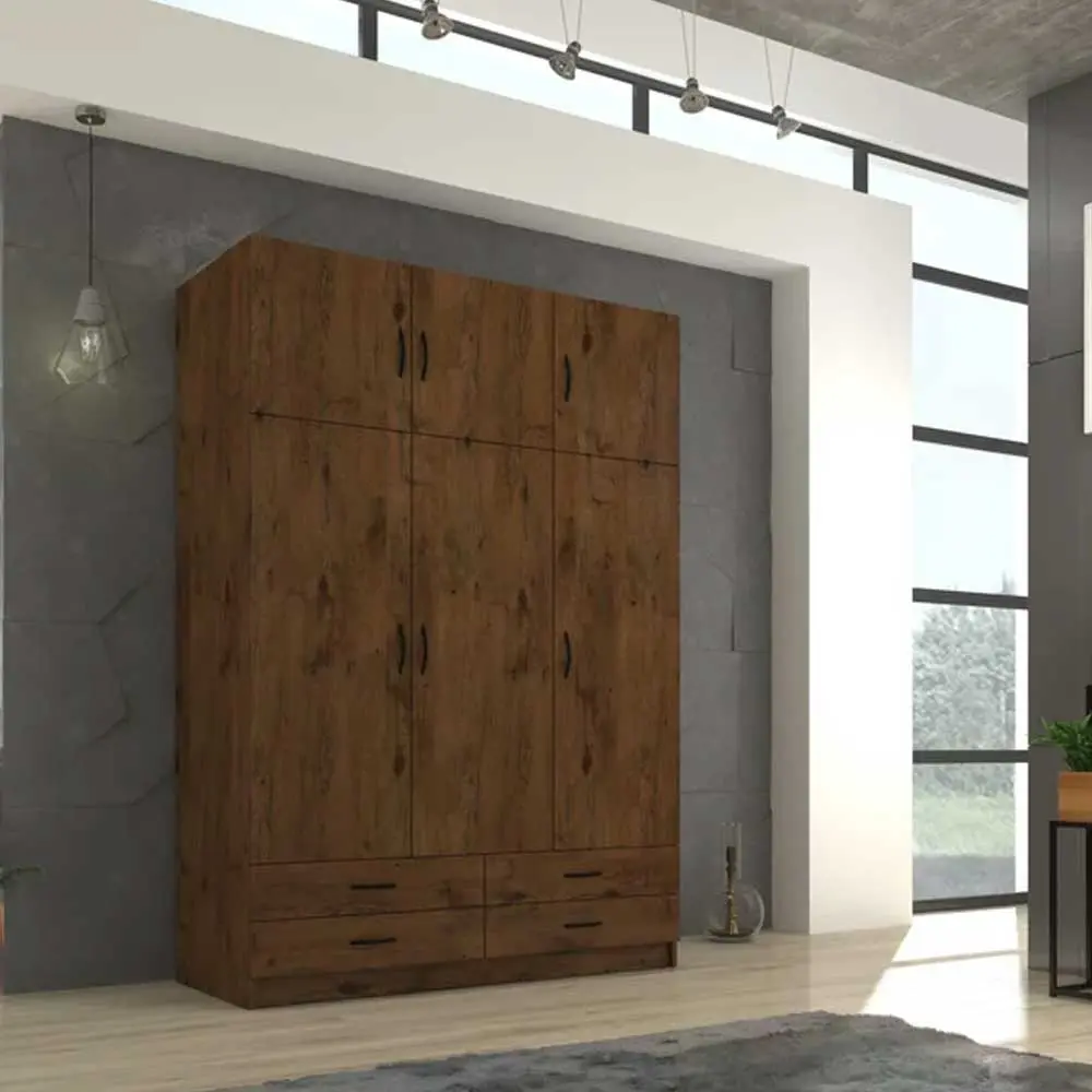 Estephania 3 Door Lamination wood Wardrobe – furniture
