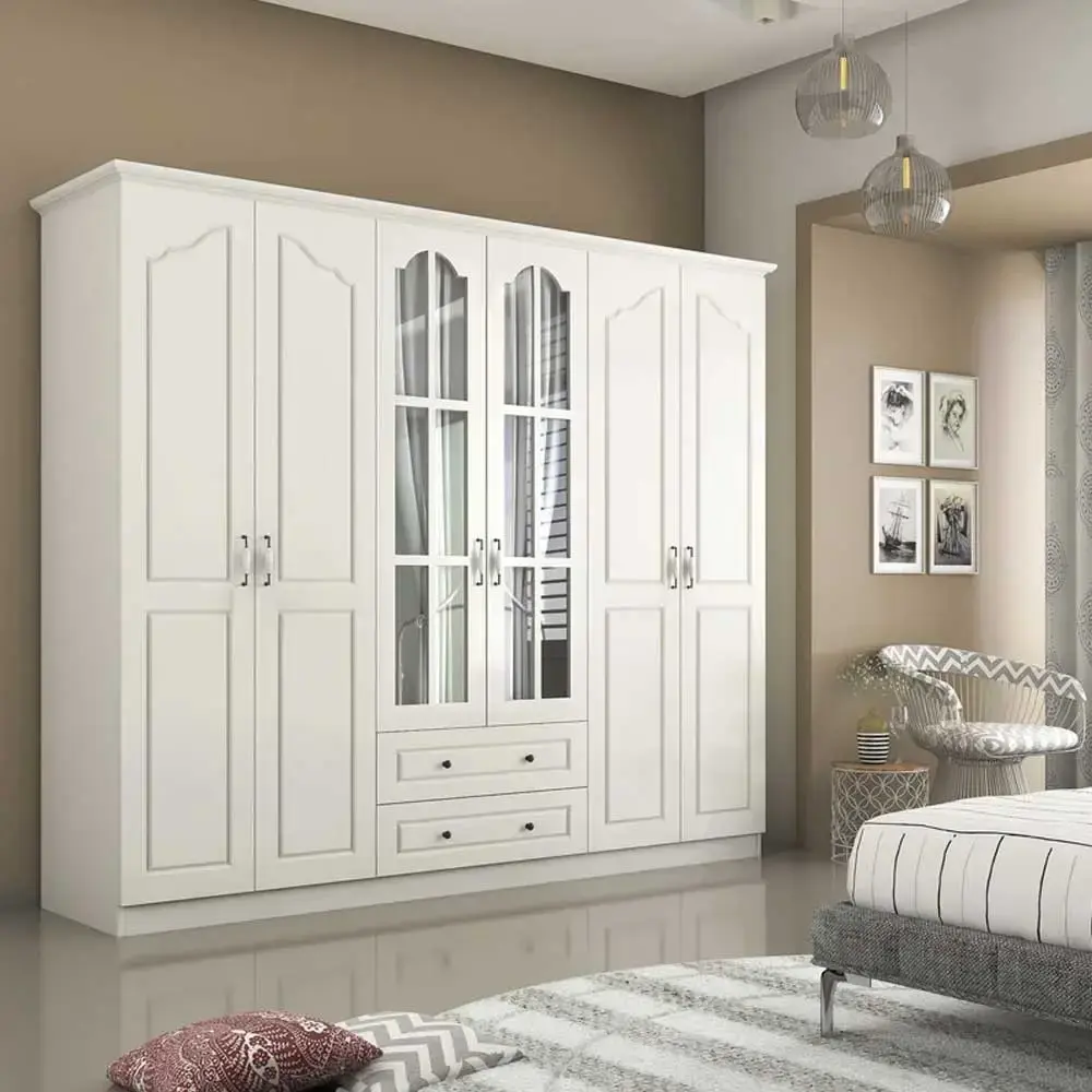 Bozeman 6 Door Wardrobe with Drawers – furniture