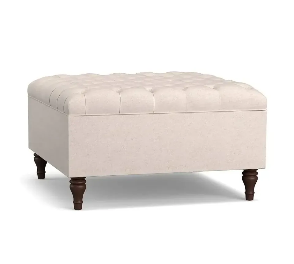 Tufted Square Ottoman – furniture - product image 2