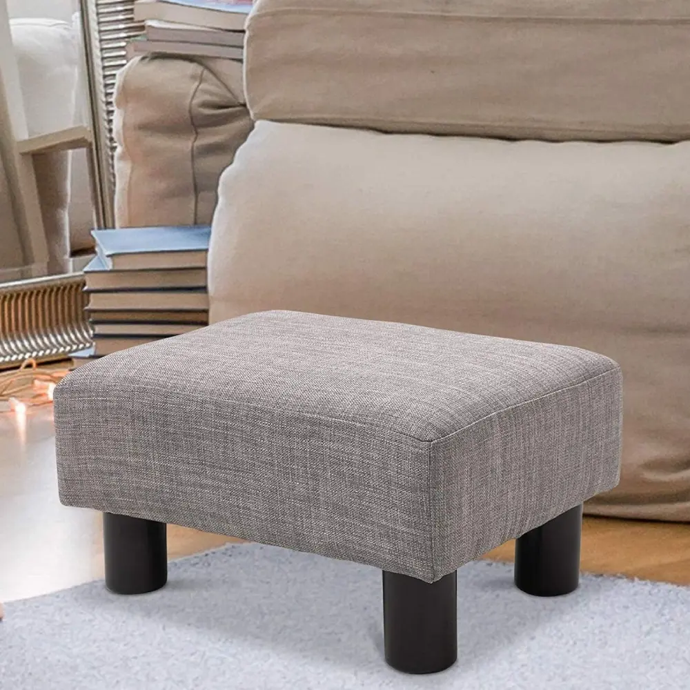 Chaparro Modern Linen Footrest – furniture