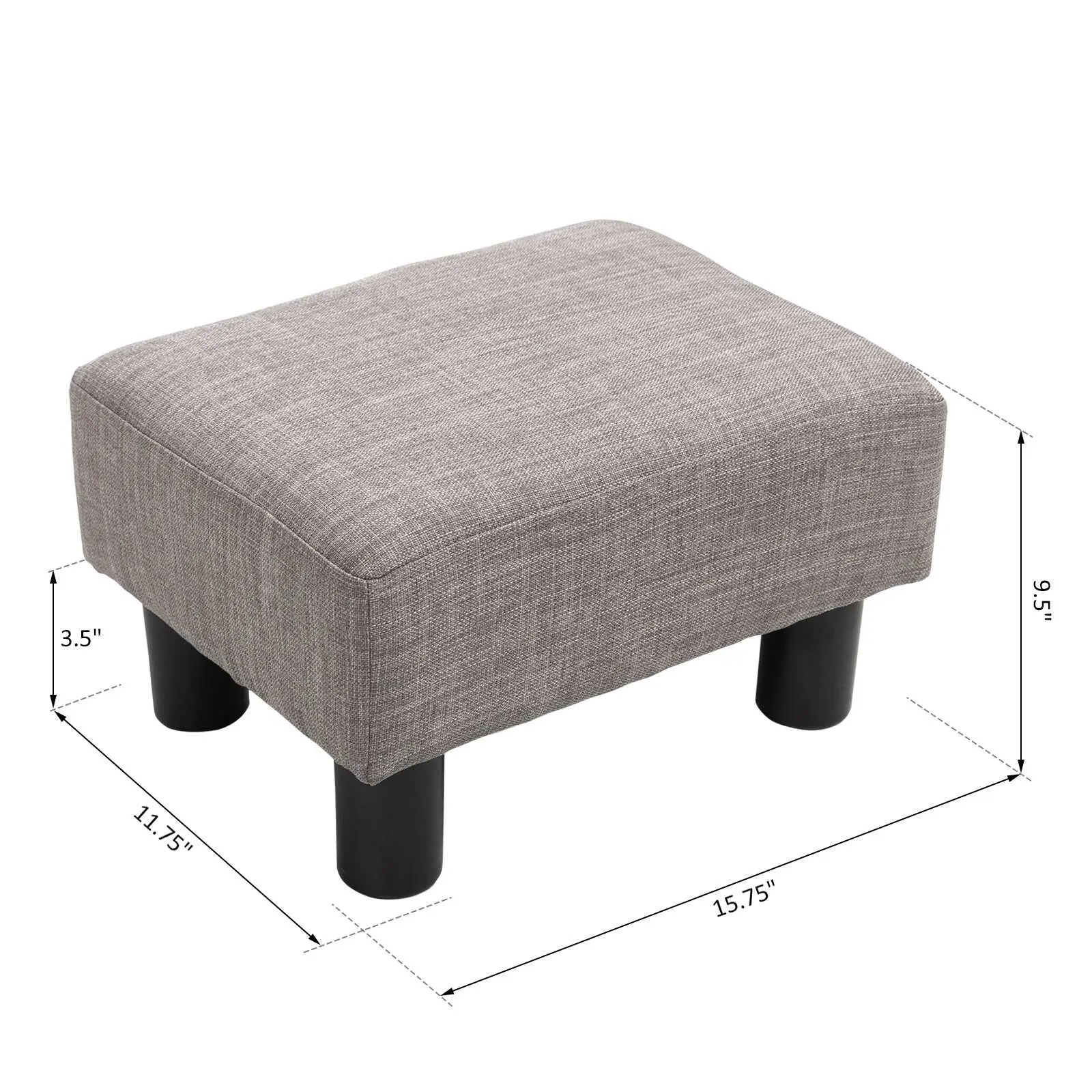 Chaparro Modern Linen Footrest – furniture