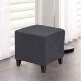 Simple British Style Cube Ottoman Footstool, – furniture