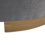 Oval Shape Grey Storage Ottoman – furniture thumbnail 6