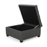 Isabella Tufted Storage Ottoman – furniture thumbnail 4
