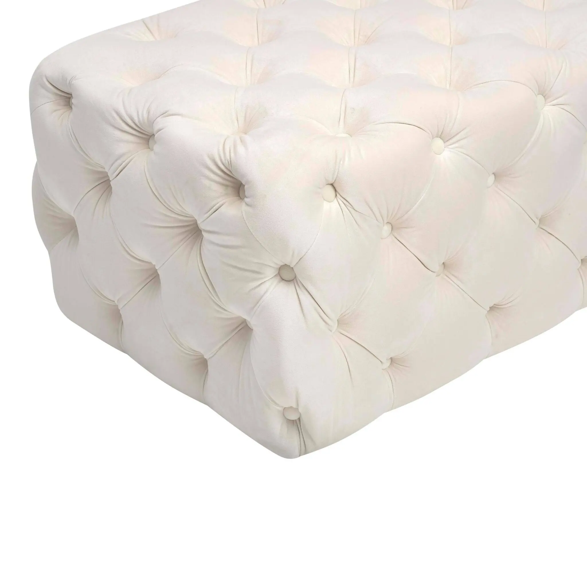 Jumbo Velvet Deep-tufted Ottoman – furniture
