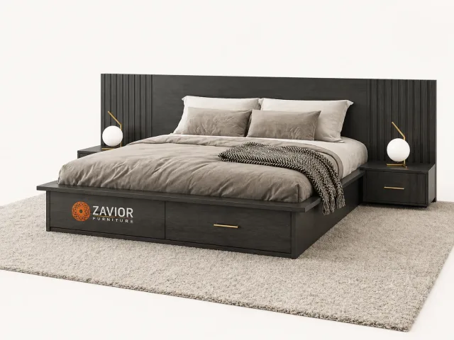 Zavior Manchester Platform Storage Bed Set