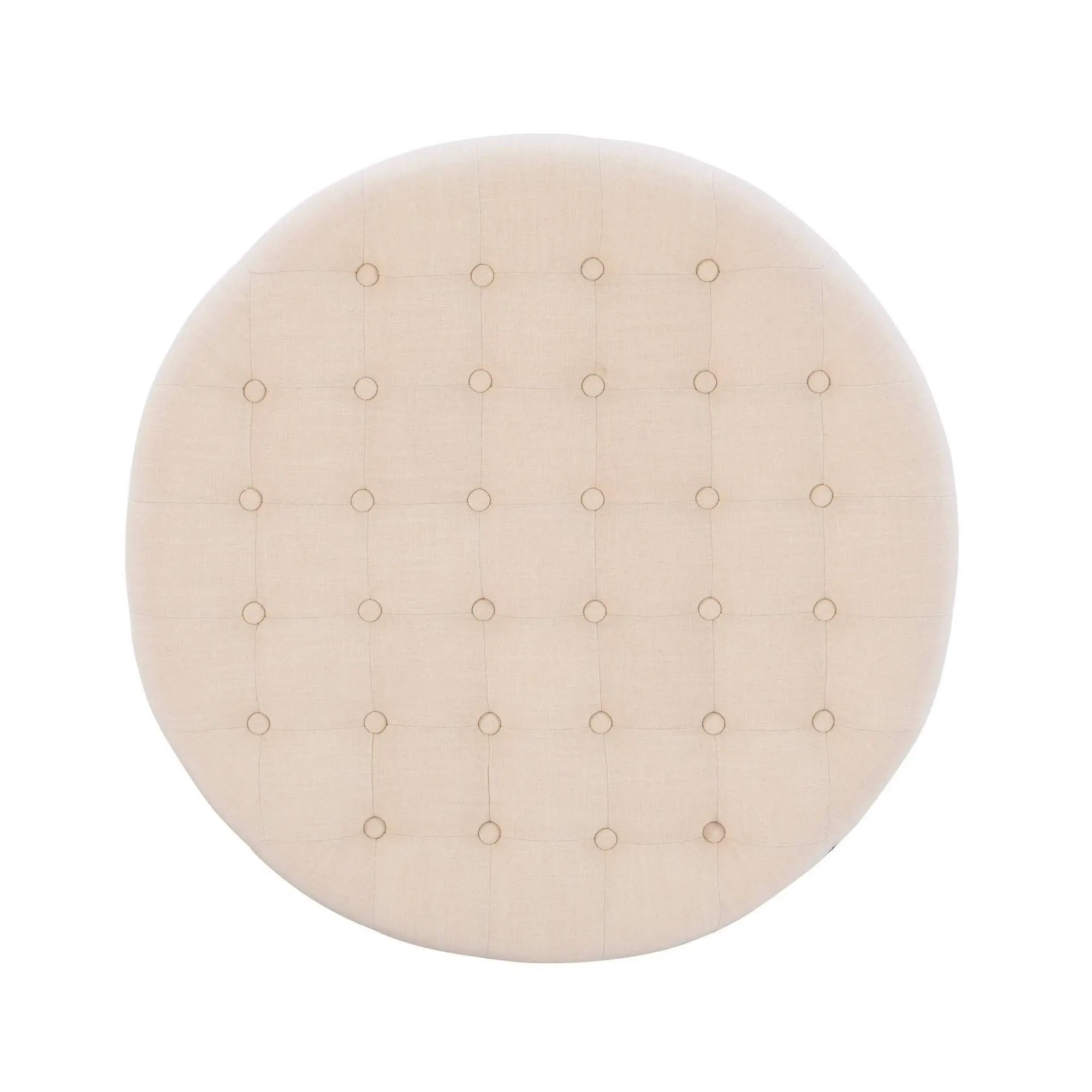 Tufted Round Ottoman Bench – furniture