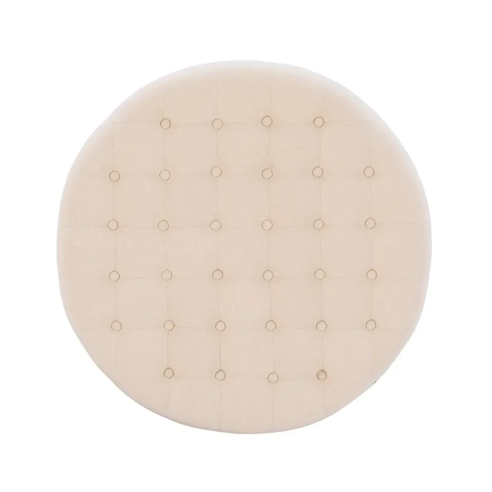 Tufted Round Ottoman Bench – furniture - product image 5