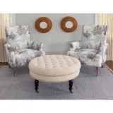 Tufted Round Ottoman Bench – furniture thumbnail 7