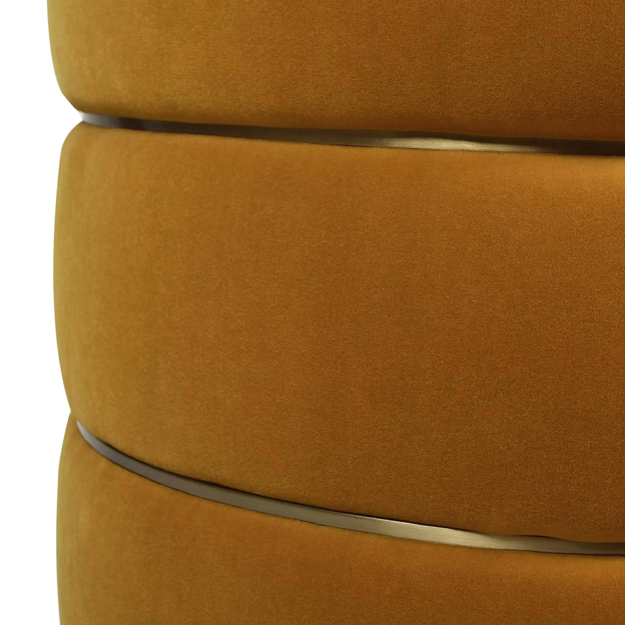 Round Gold Ring Storage Ottoman – furniture