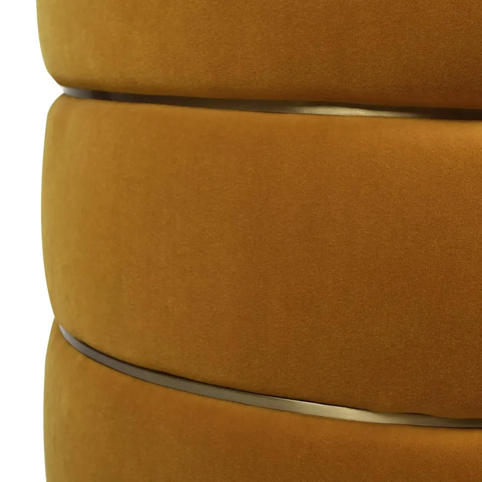 Round Gold Ring Storage Ottoman – furniture - product image 7