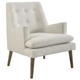 Leisure Upholstered Lounge Chair in Beige – furniture thumbnail 1