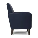 Harelbeke Navy Blue Velvet Arm Chair – furniture thumbnail 2