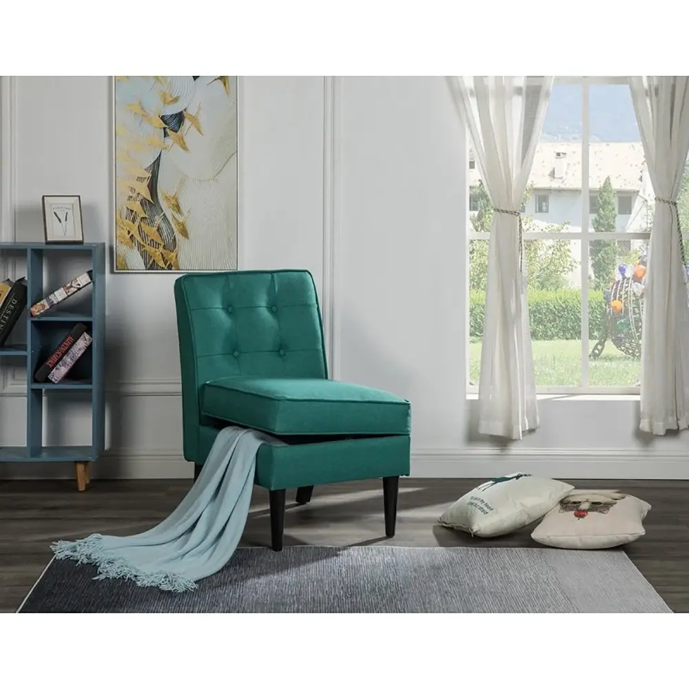 Oliver Polyester Fabric Storage Accent Chair – furniture