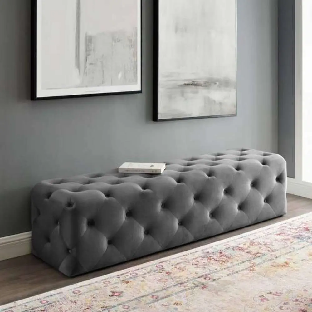 Anthem Button Tufted Entryway Bench – furniture