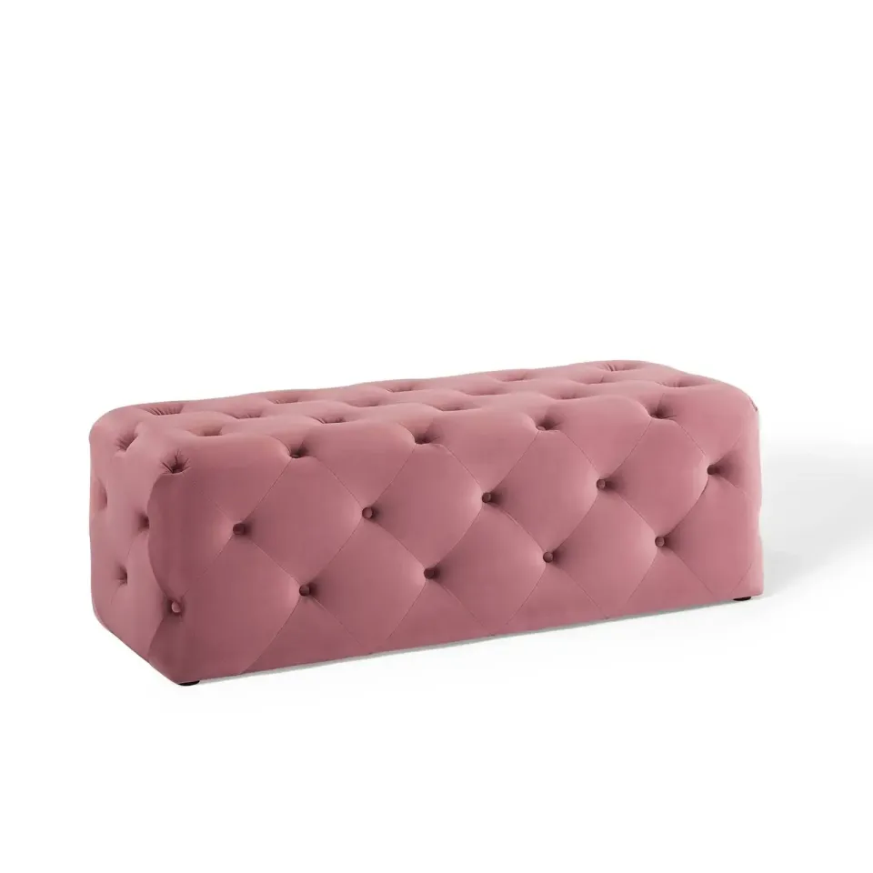 Anthem Button Tufted Entryway Bench – furniture - product image 5