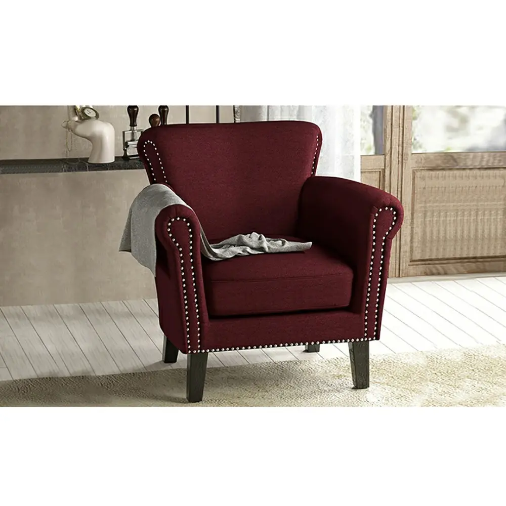 Nail-Head Trim Accent Arm Sofa Chair – furniture