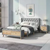 Zavior Platform Bed with Nightstands & Bench thumbnail 6