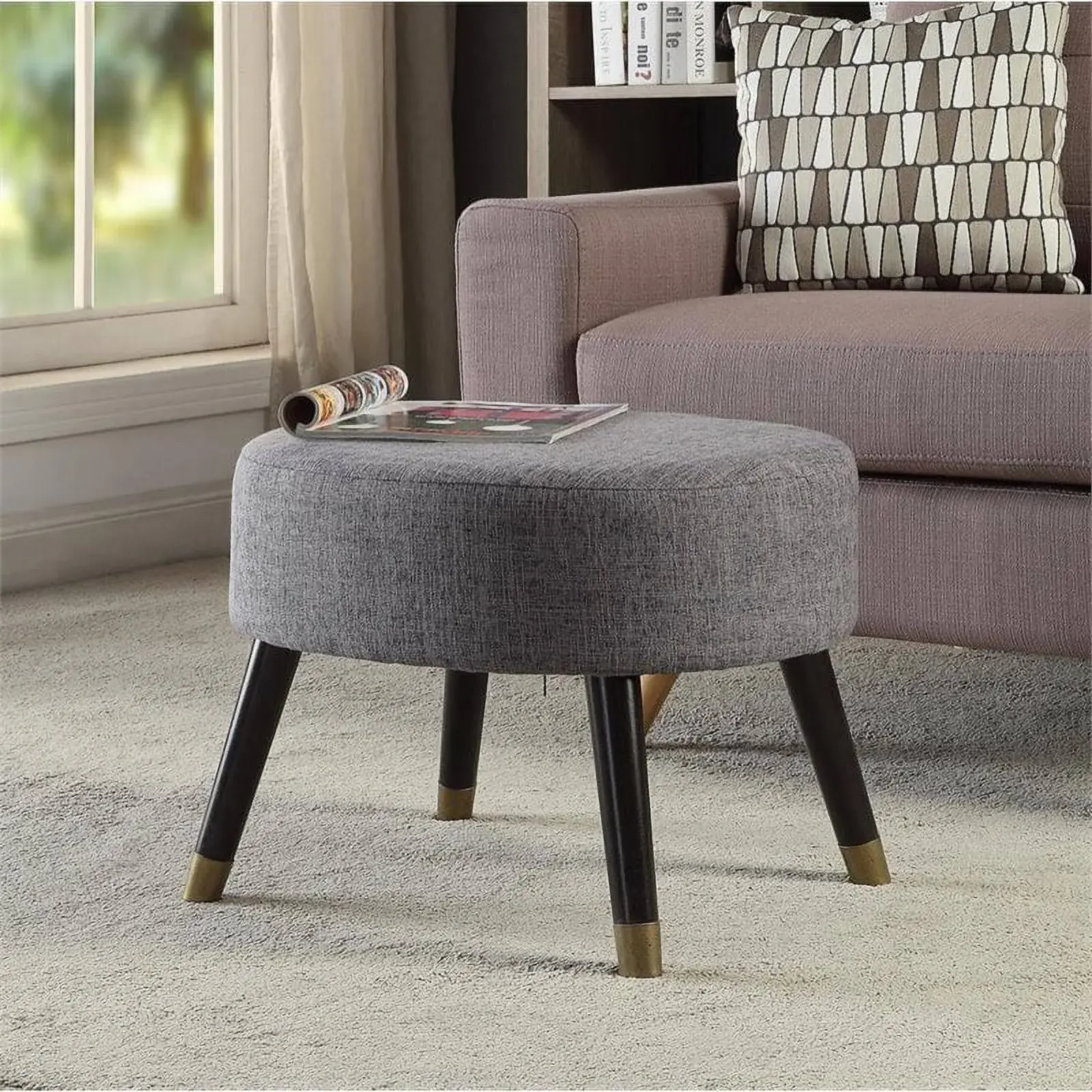 Wide Oval Cocktail Ottoman – furniture