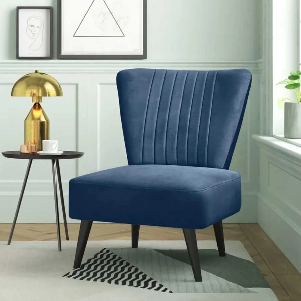 Velvet Upholstered Accent Chair – furniture