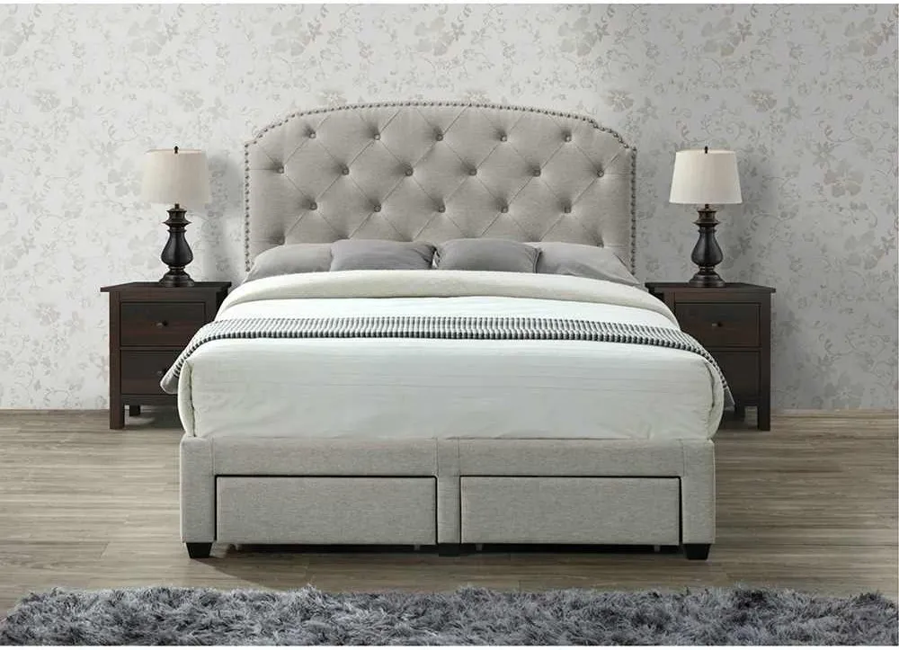 Zavior Pogradec Tufted Storage Bed